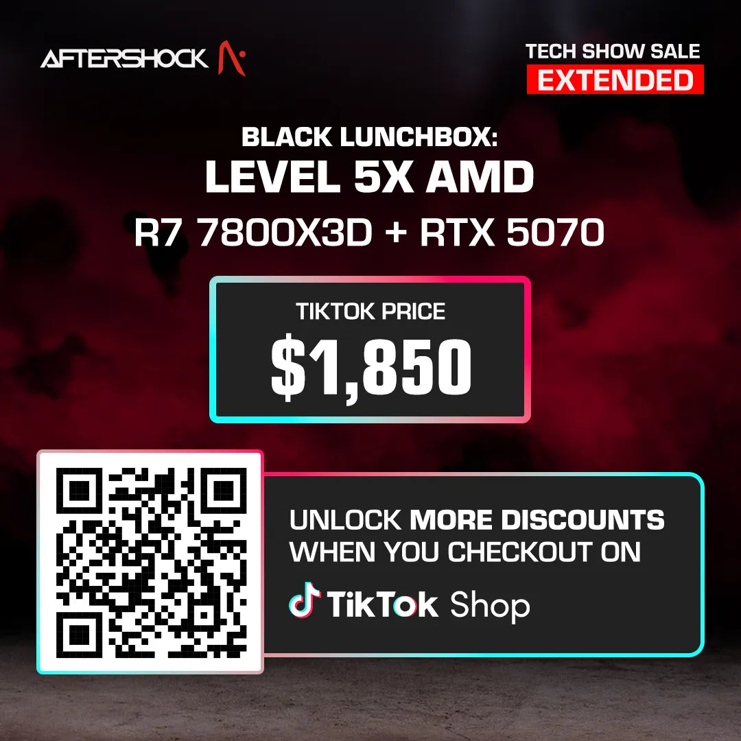 Black Lunchbox : L5X AMD / Ryzen 7 7800X3D + GeForce RTX 5070