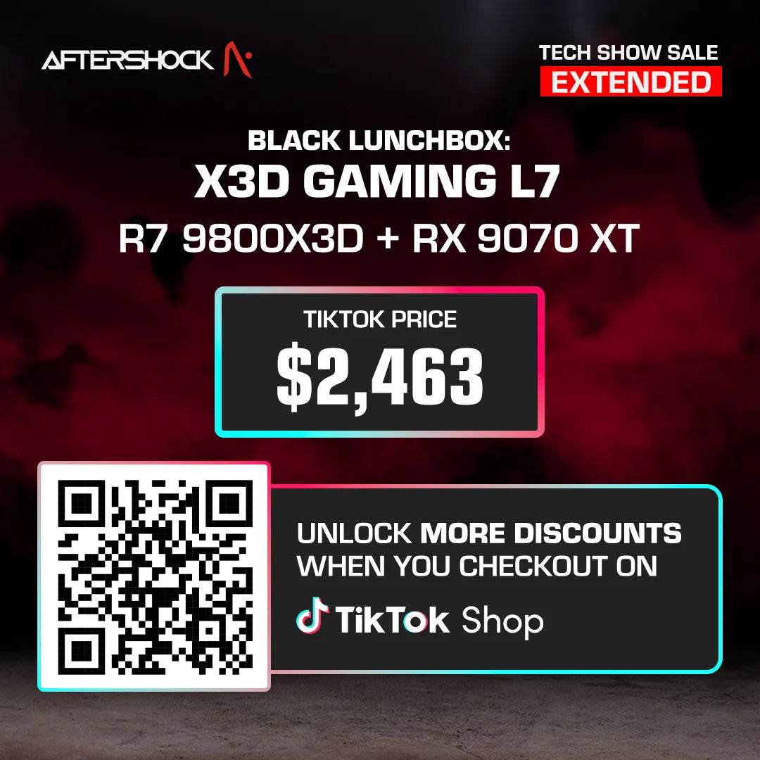 Black Lunchbox : X3D Gaming L7 / Ryzen 7 9800X3D + Radeon RX 9070 XT