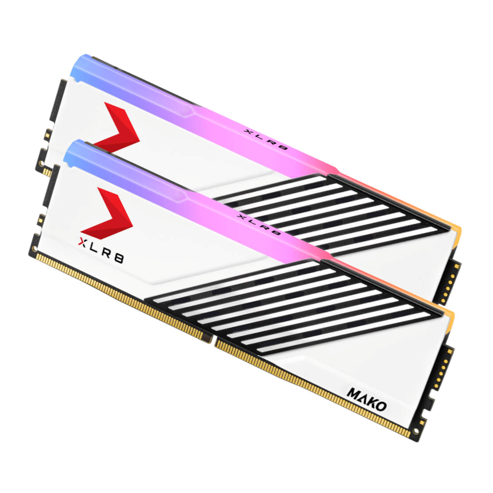 Upgrade to 32GB PNY XLR8 Mako Gaming DDR5 6000MHz (White) (16x2) (For Base 16GB 6000MHz)