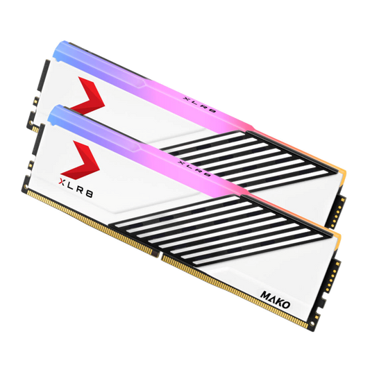 Upgrade to 32GB PNY XLR8 Mako Gaming DDR5 6000MHz (White) (16x2) (For Base 16GB 6000MHz)