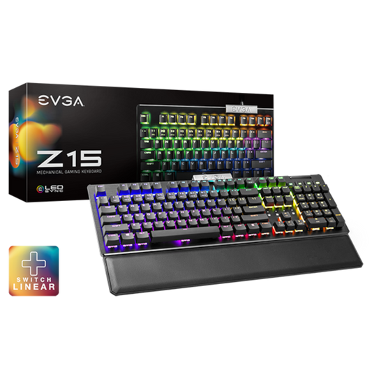 EVGA Z15 Mechanical Keyboard (Wrist Rest Not Included)