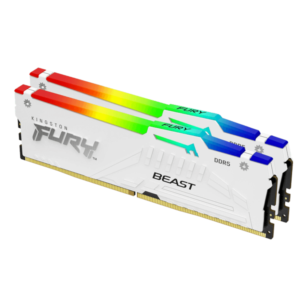 Upgrade to 64GB Kingston Fury RGB DDR5 6400Mhz CL32 (White) (32x2) (For Base 48GB)