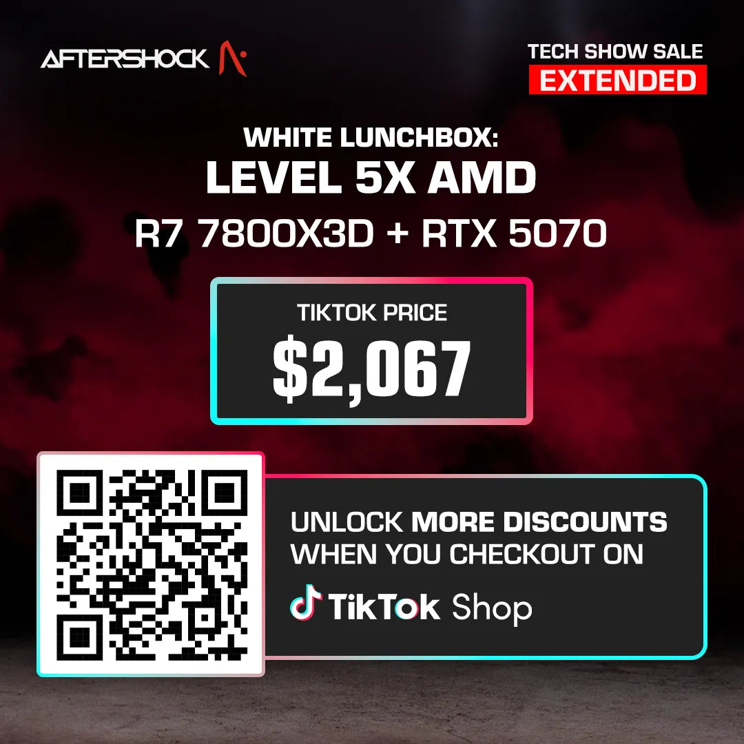 White Lunchbox : L5X AMD / Ryzen 7 7800X3D + GeForce RTX 5070