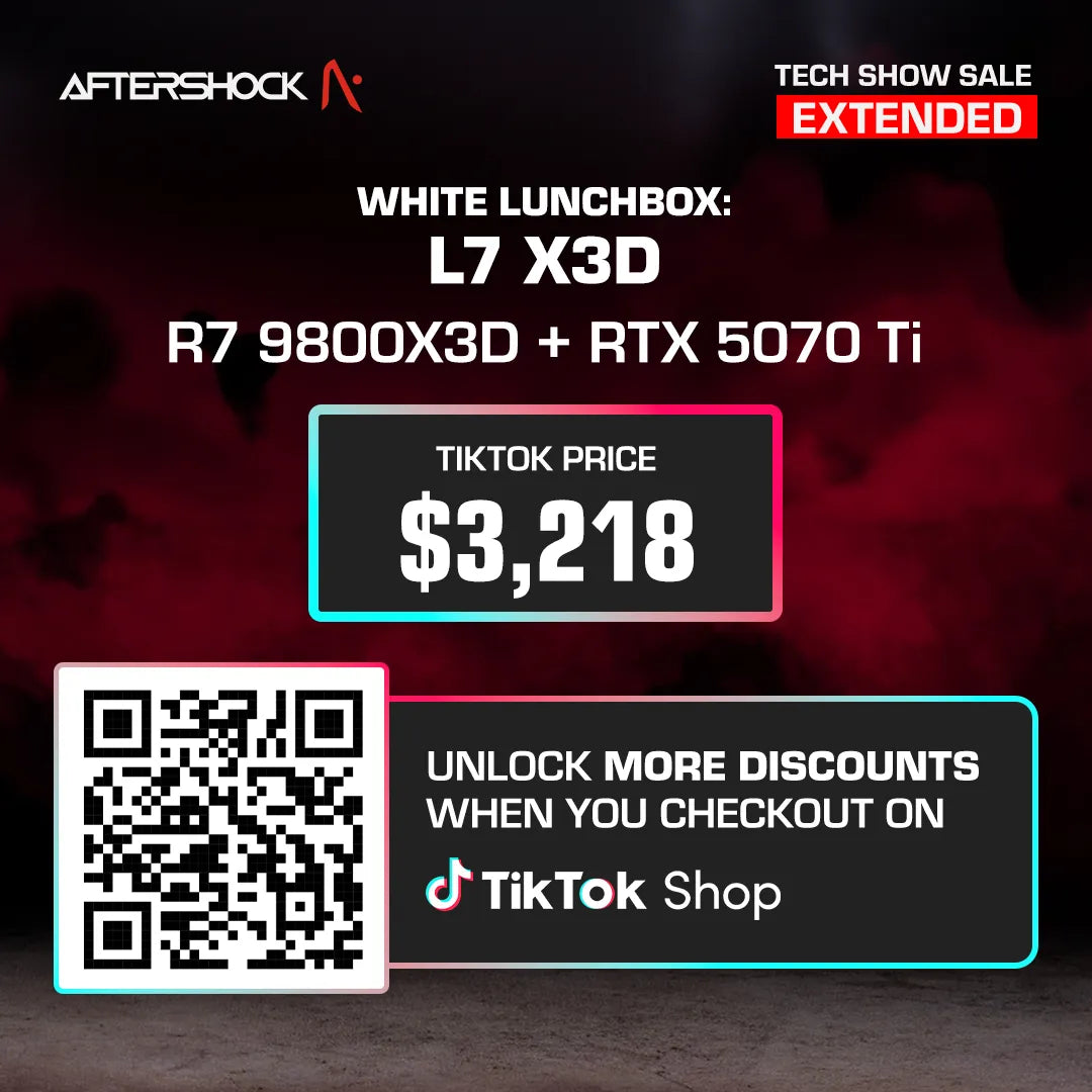 White Lunchbox : L7 X3D / Ryzen 7 9800X3D + GeForce RTX 5070 Ti