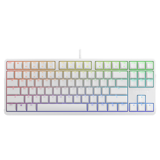 CHERRY TKL 87 RGB WHITE (MX BROWN) (G80-3000S)