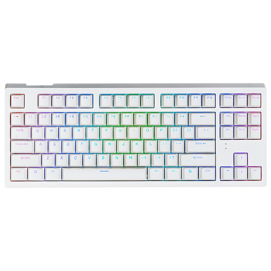 AFTERSHOCK ODEN v2 White Mechanical Keyboard (Brown Switch)